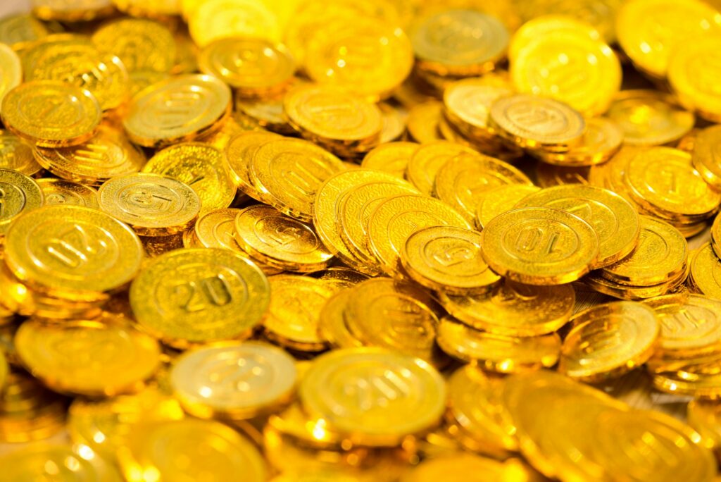 Gold coins