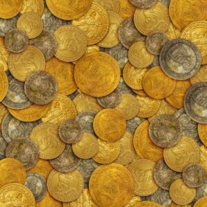 Old gold coins